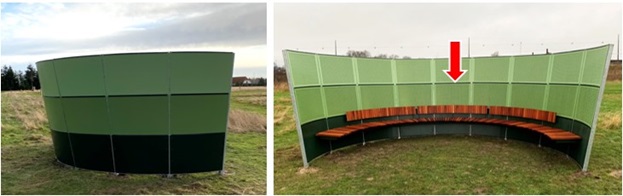 Stillebænken optagelser: Synkront ved siden af bænken vs. på midterpladsen