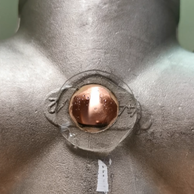 nærbillede af ammoniakforbrændingseksperiment