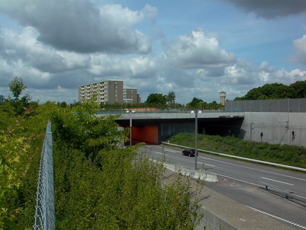 Covering of motorway in Tårnby