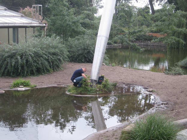 Stål bardun Zoo voliere PMI måling