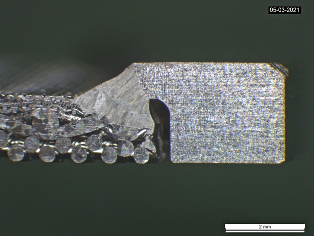 Slib af lasersvejsning