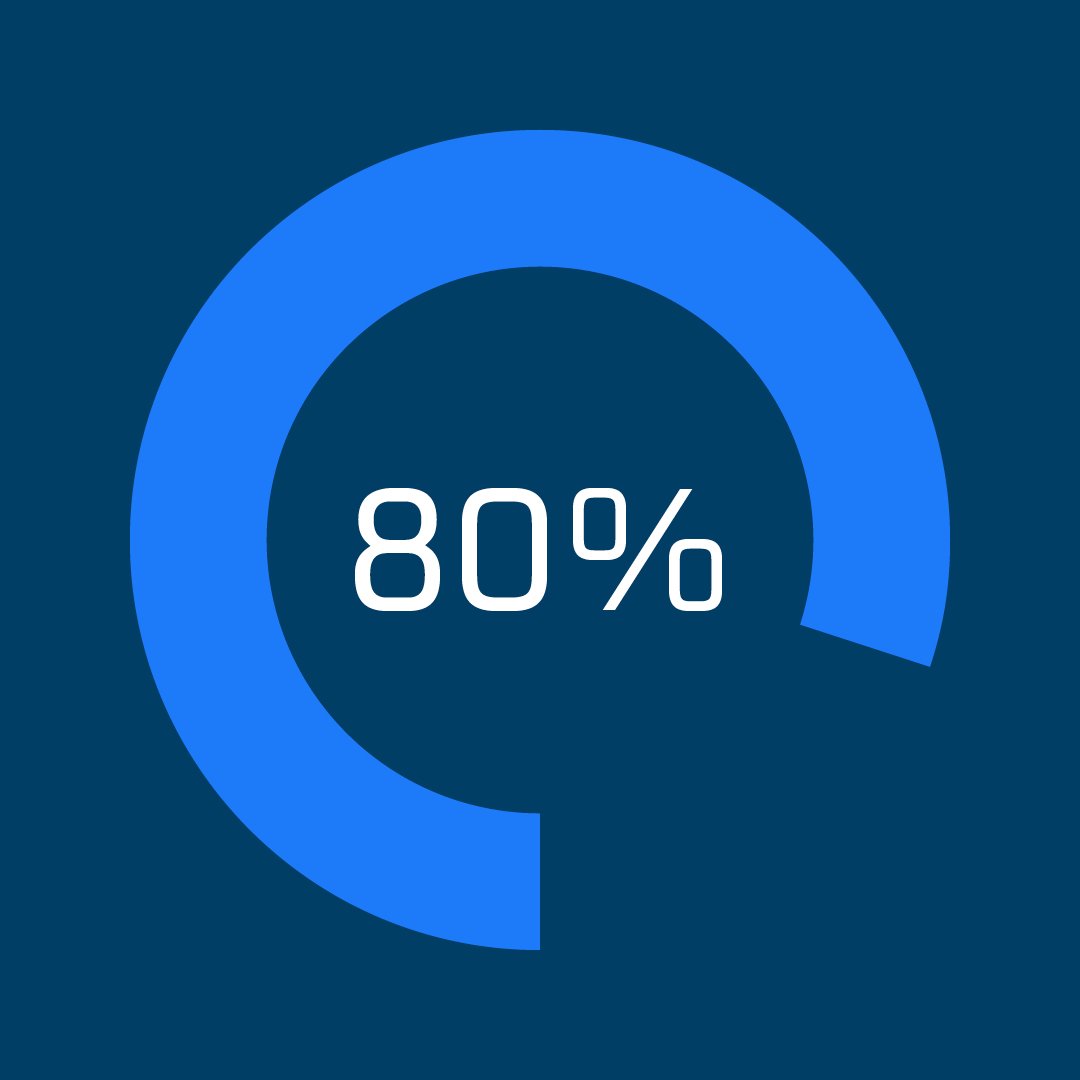80 % icon